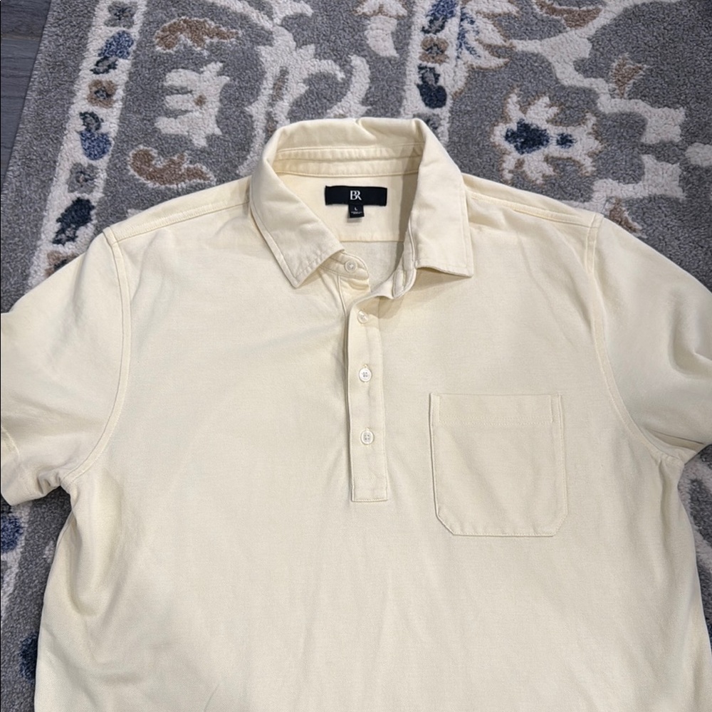 Banana Republic Cream Polo Shirt Casual Style